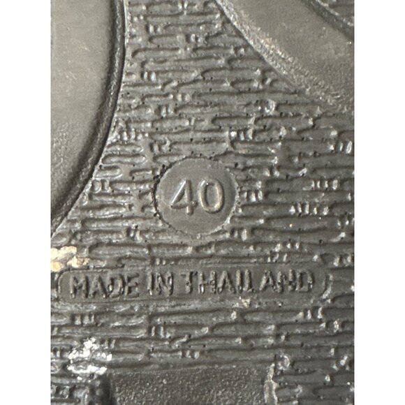 Aerothotic Black & Silver Orthotic Wedge Sandals Size 10 Thailand - Picture 7 of 8